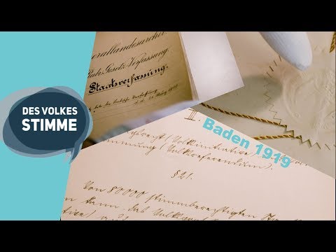 Des Volkes Stimme | Verhalten selbstbestimmt – die Volksabstimmung über Badens Verfassung 1919